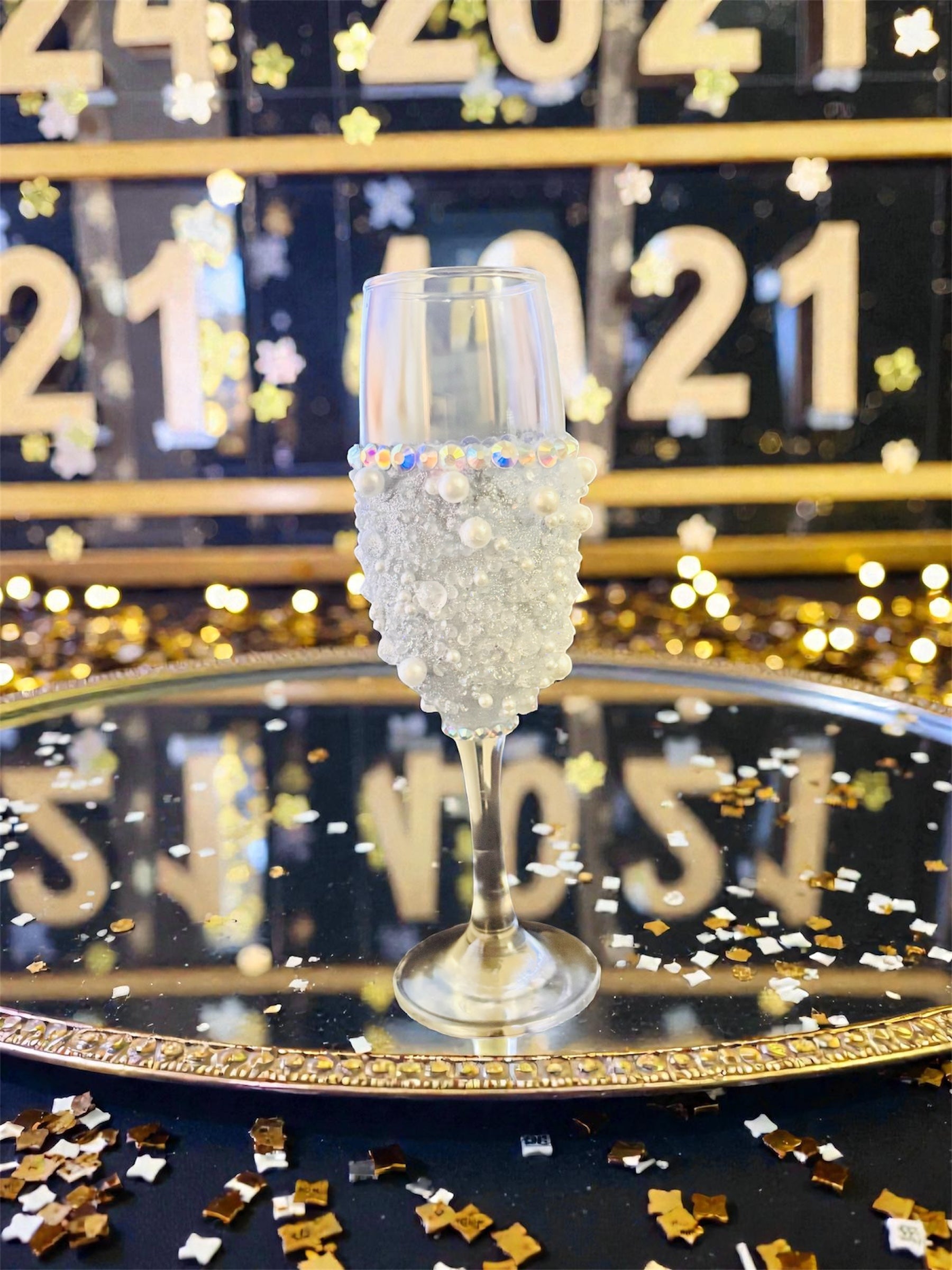 Wedding Champagne Glass Collection-Elegant Style 019