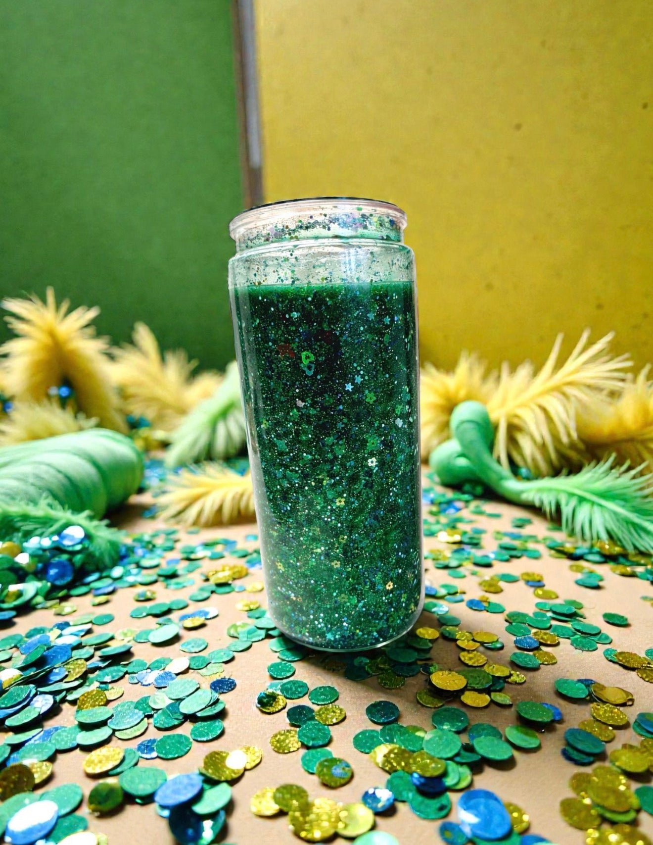 Peacock Pizazz- Snow Globe Tumbler-859