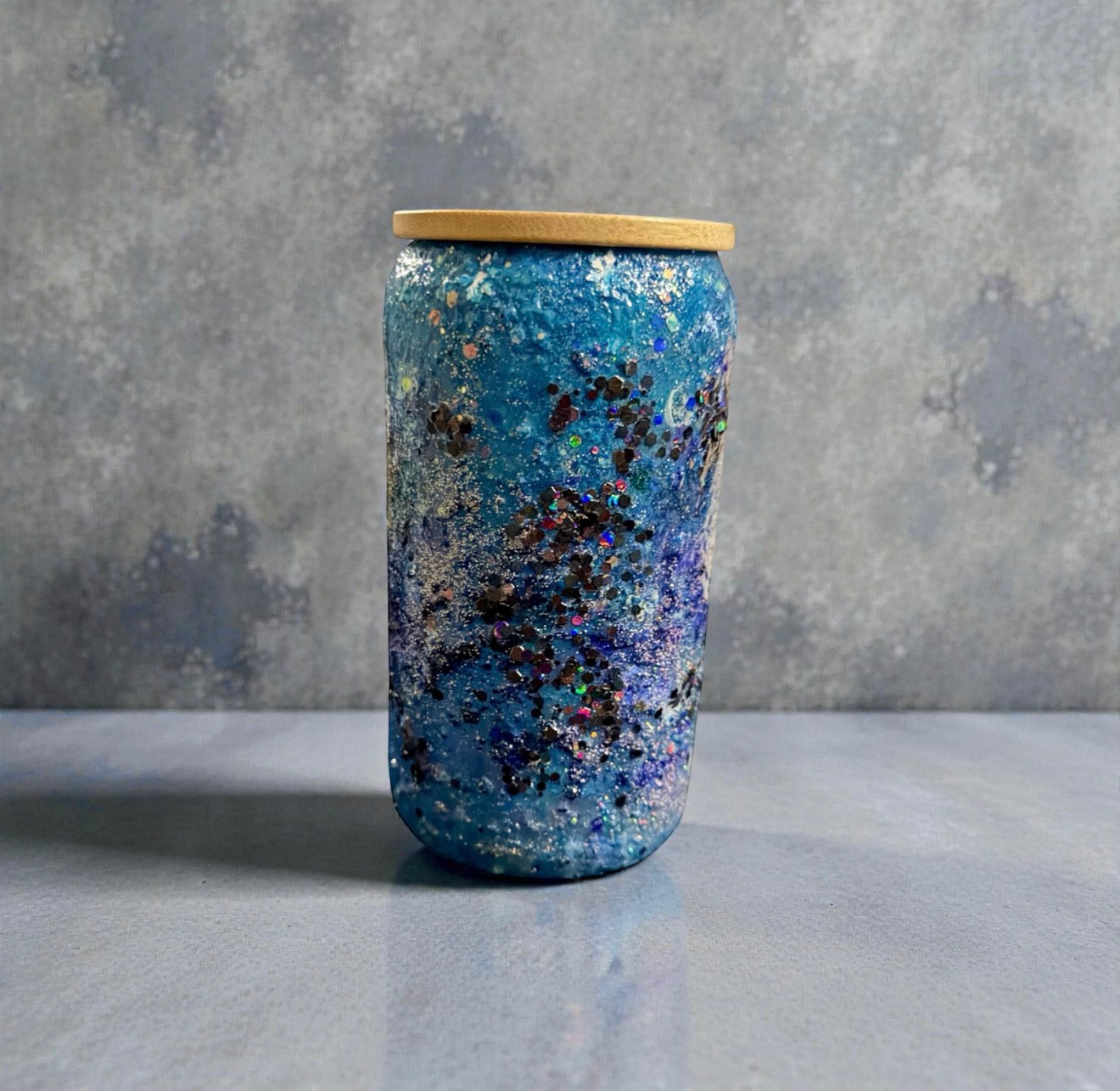 Blue Christmas-Glass Tumbler-699