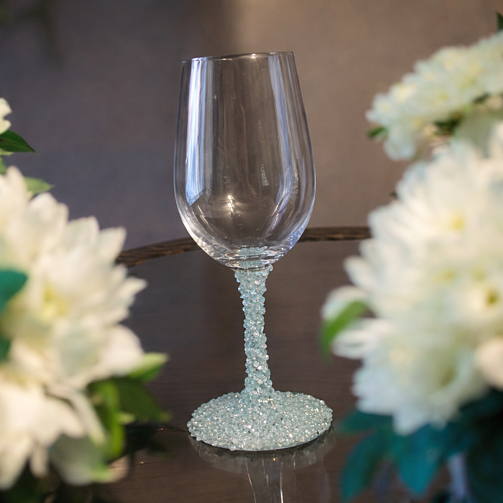 Blue Ice-Gemstone Wine Glass-002