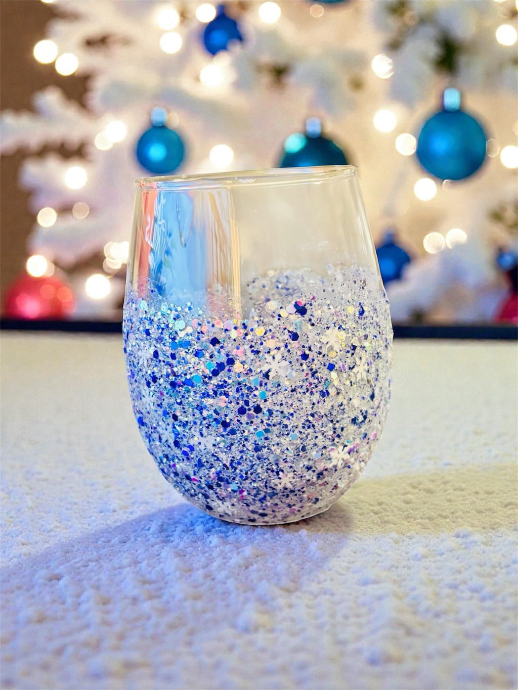 Christmas Stemless Wine Glass Collection- 020